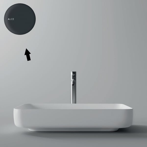 Νιπτήρας Form Black Matt 60x35 cm